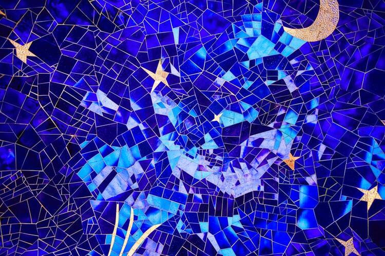 A piece of mosaic art